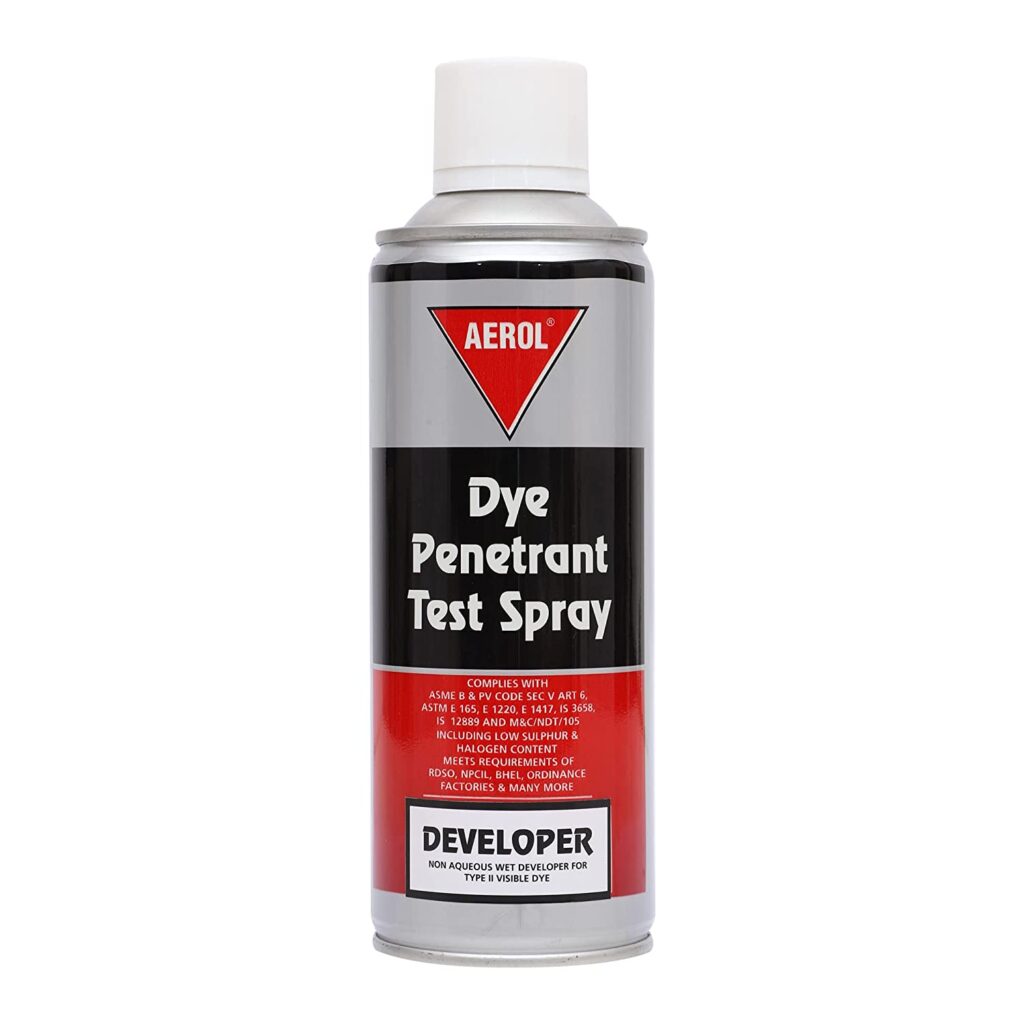 Dye Penetrant Test Spray (Developer) | Aerol